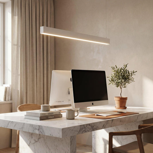 Suspension LED LINEA 120 – 42 W CCT, éclairage double face | SunshinePanel