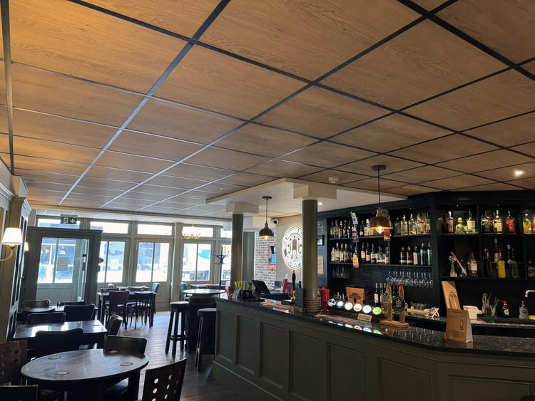 Dalles Faux Plafond Effet Bois