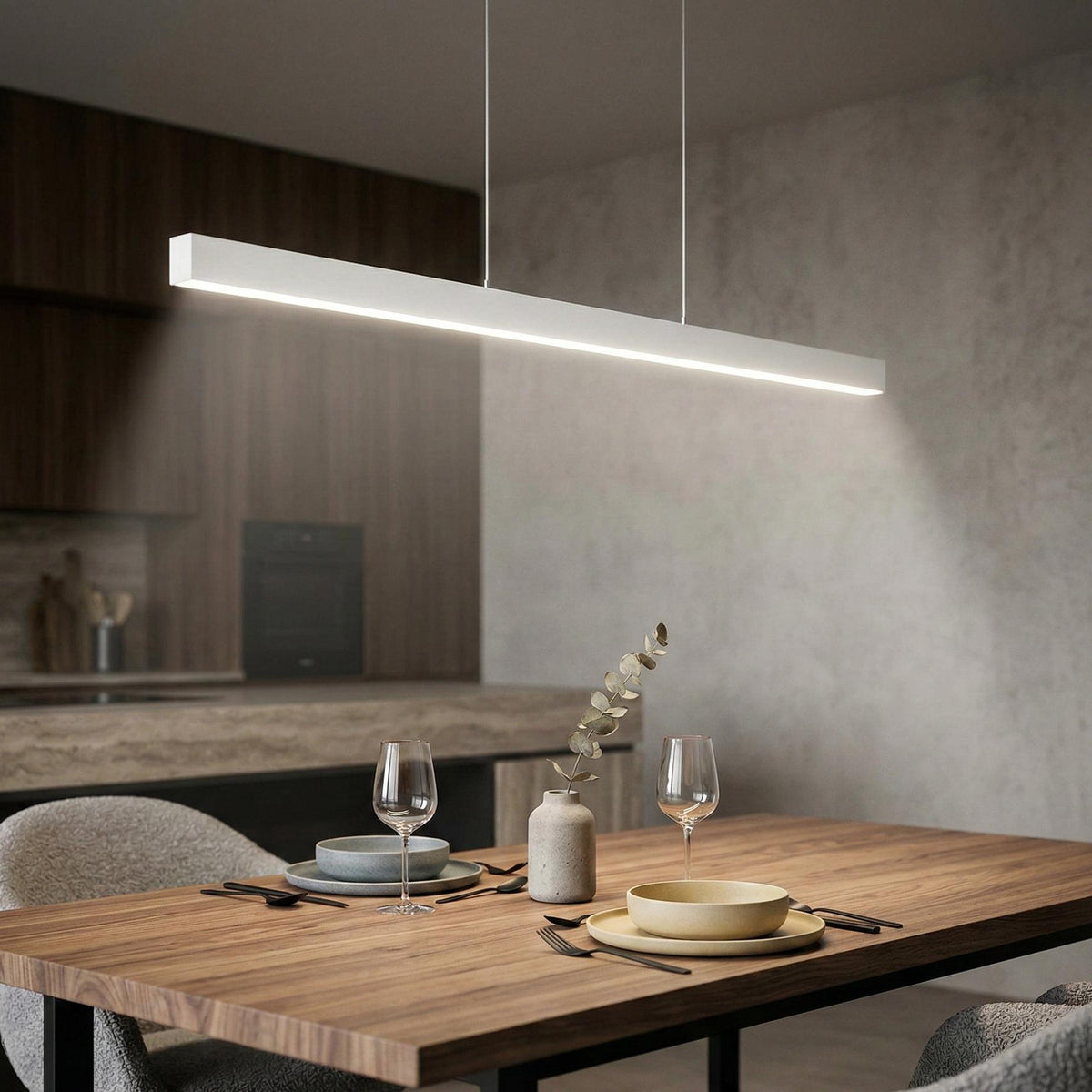 Suspension LED LINEA 120 – 42 W CCT, éclairage double face | SunshinePanel