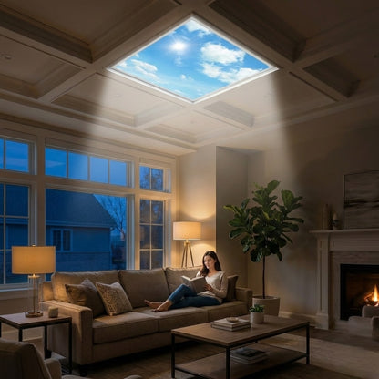 SunshinePanel Dalle LED D�corative Ciel Lumineux 60�60 cm - Imprim�e en France, dalle LED imprim�e SunshinePanel