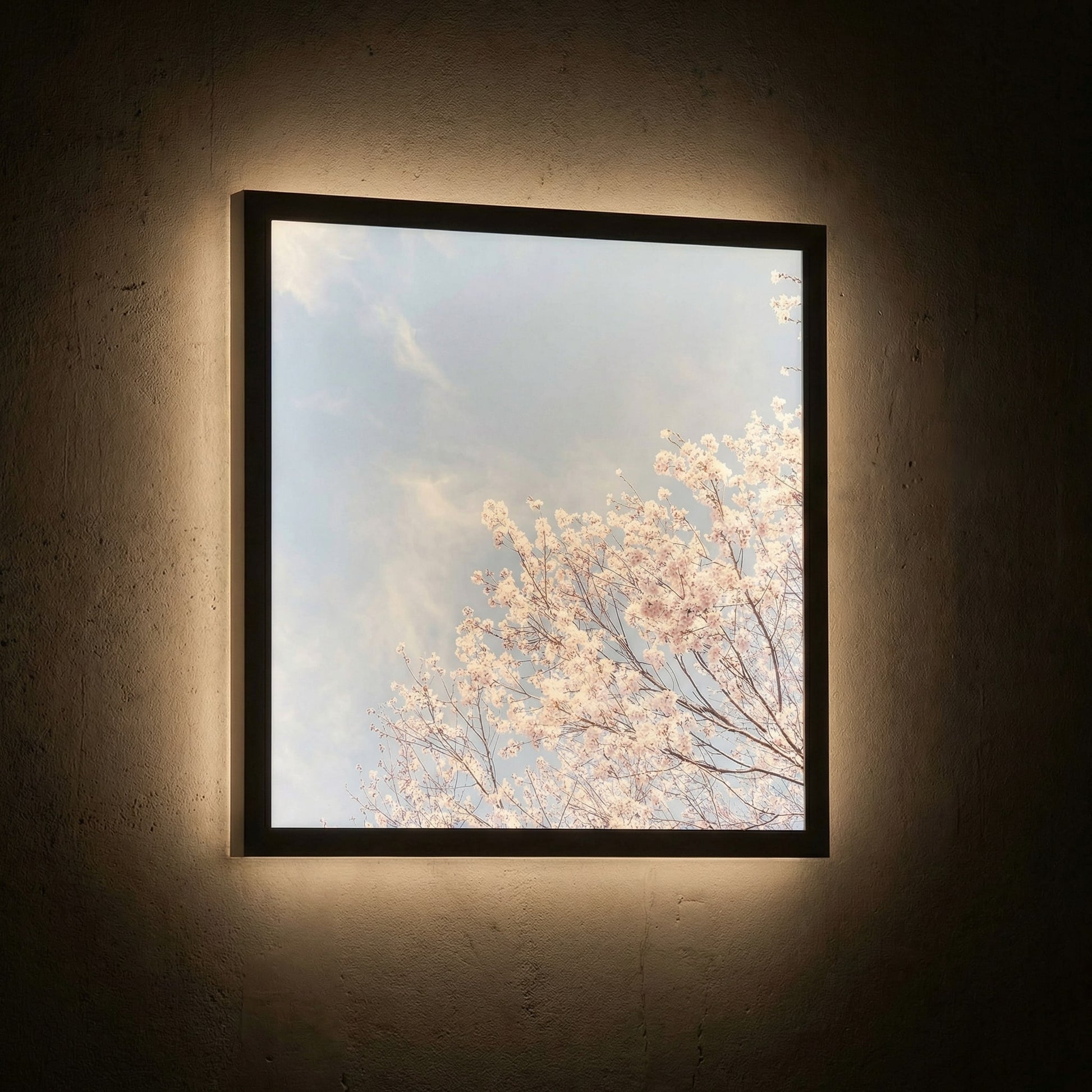 SunshinePanel Dalle LED D�corative Fleurs de Ciel 60�60 cm - Imprim�e en France, installation en faux plafond