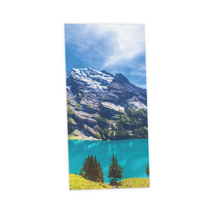 SunshinePanel Dalle LED Panoramique Lac et Sommets 120�60 cm - Imprim�e en France, rendu pack vue ensemble