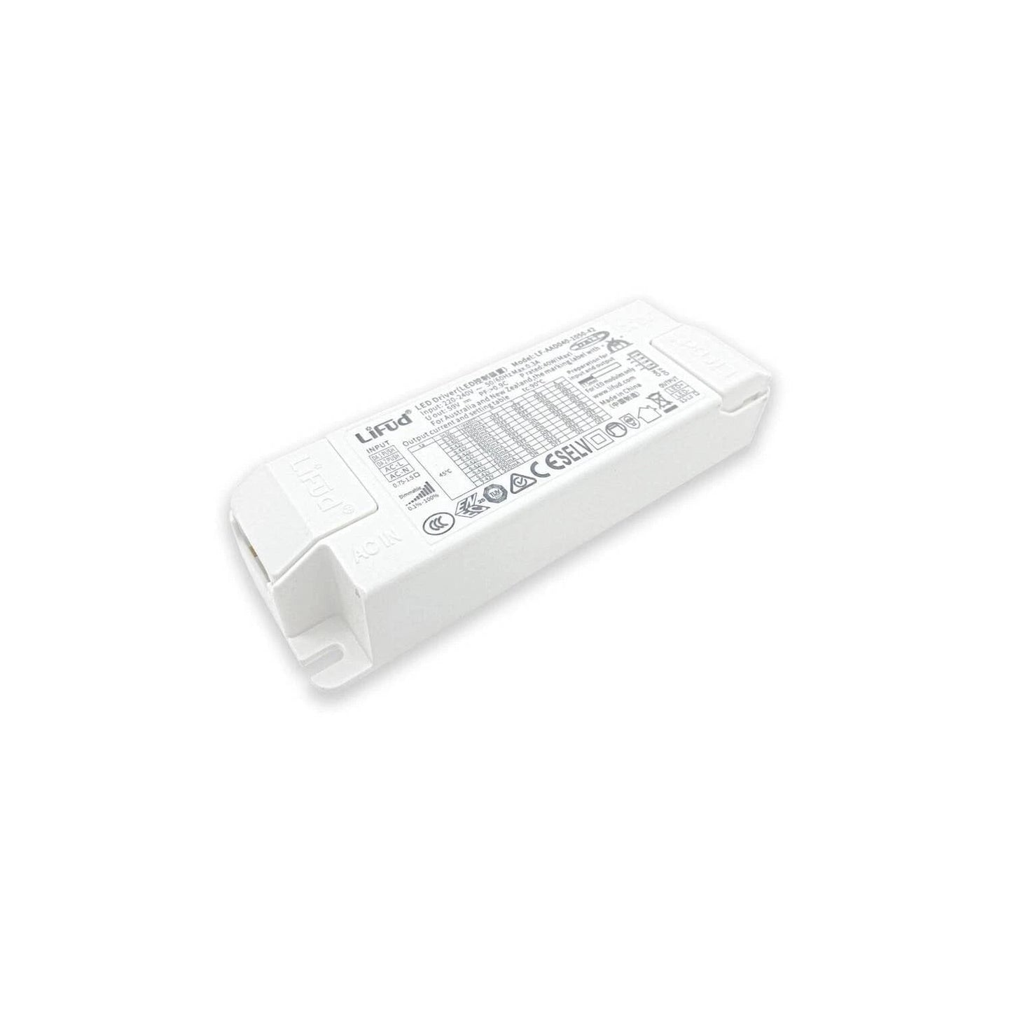 SunshinePanel Driver LED Dimmable LIFUD 40W DALI/PUSH - Compatible Dalles 60�60 et 120�60, dimensions et gabarit