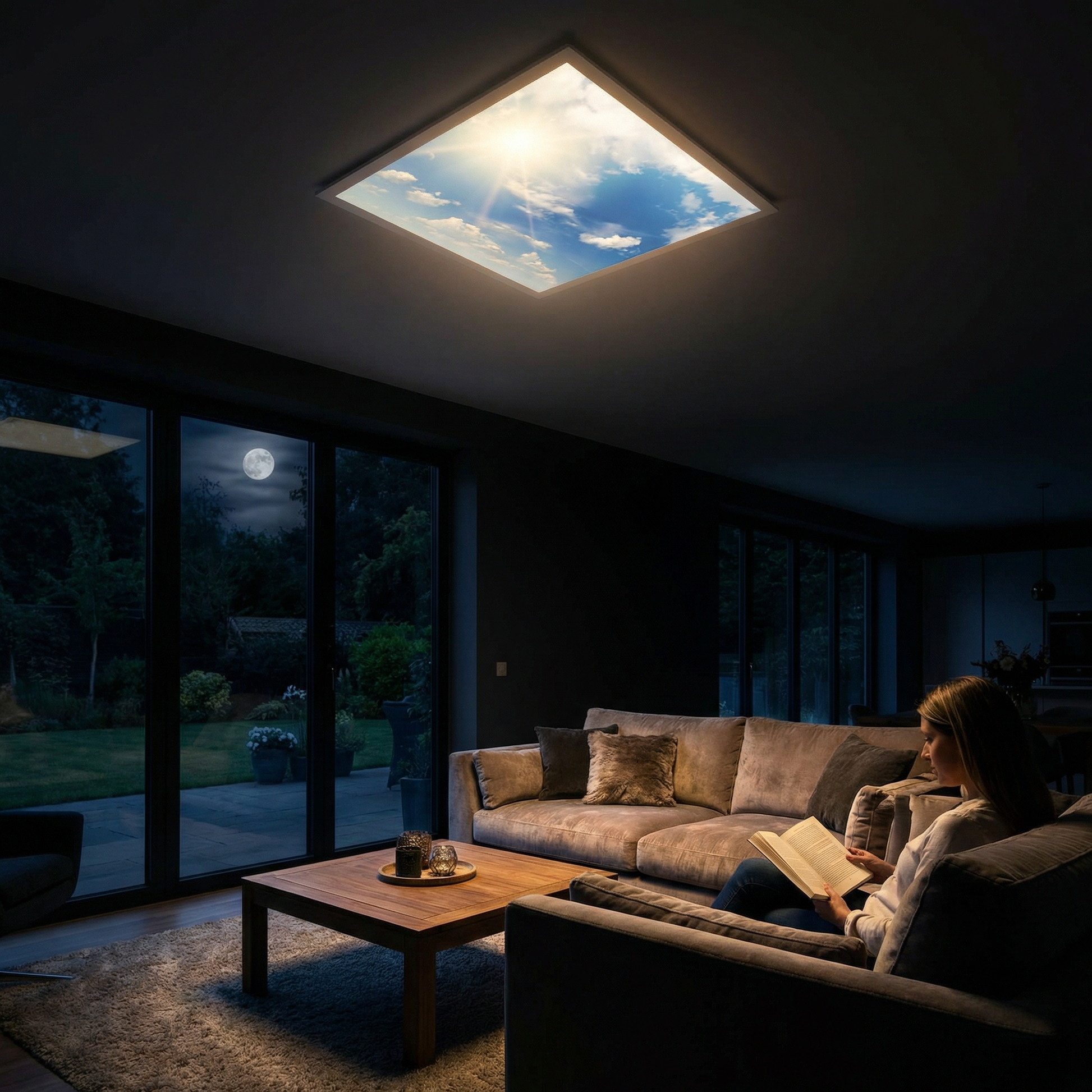 Dalle LED Imprimée Ciel Très Nuageux — vue 3 | SunshinePanel