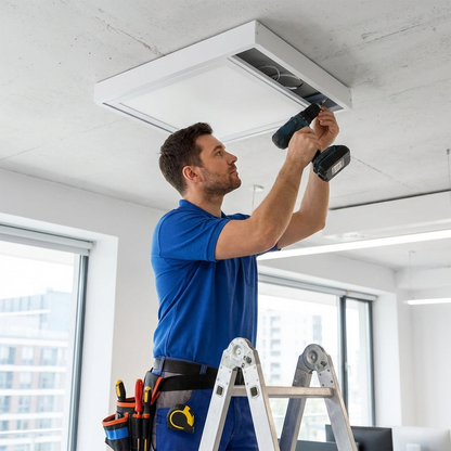 Kit de Fixation - Cadre en Saillie - Installation Plafond - "Pour Dalle 60x60cm"