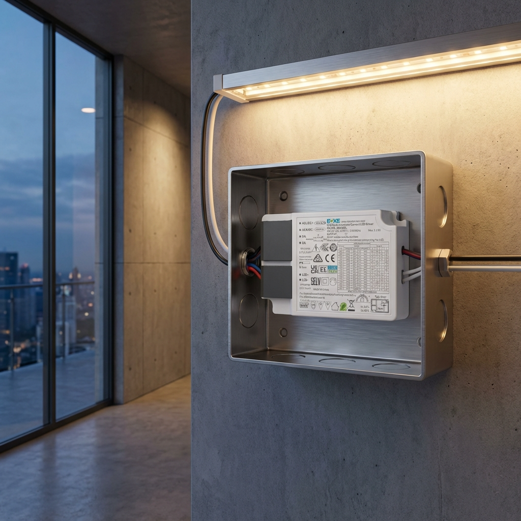 Driver LED Dimmable DALI/PUSH BOKE 42W | Alimentation Dalle LED — vue 7 | SunshinePanel