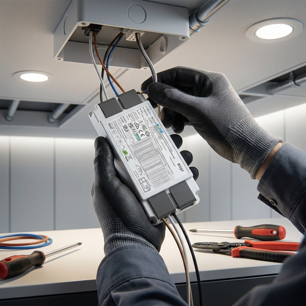 Driver LED Dimmable DALI/PUSH BOKE 42W | Alimentation Dalle LED — vue 9 | SunshinePanel