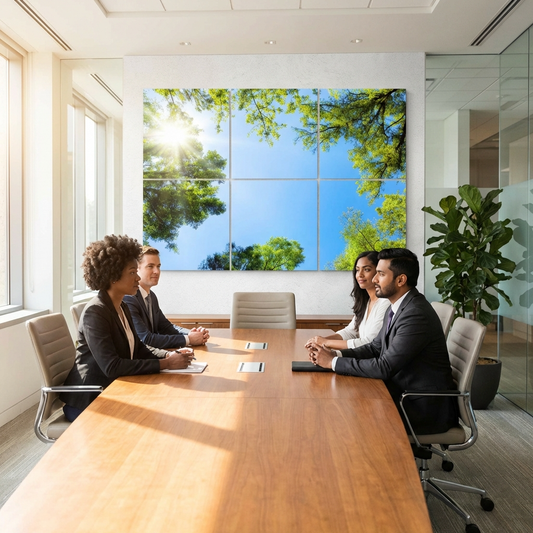 Pack 6 Dalles LED Imprimées Mystère Forestier | 180x120cm | SunshinePanel