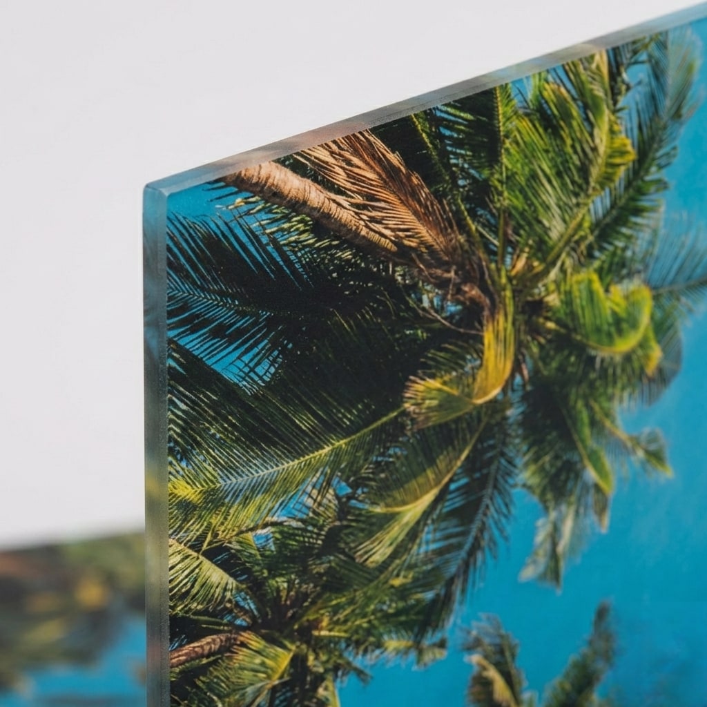 Pack 4 Dalles LED Évasion Tropicale 60×60 cm - mise en situation - SunshinePanel