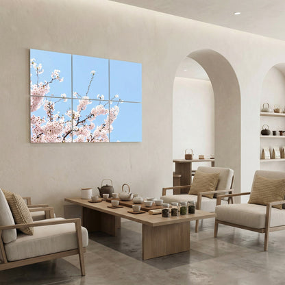 SunshinePanel Pack 6 Dalles LED Fleurs de Ciel 60�60 cm - 2,16 m� Verri�re LED, installation en faux plafond